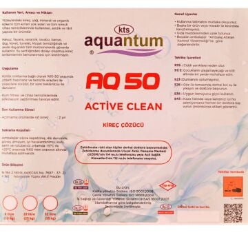 Aquantum 5 Kg (4,5 LT) Active Clean Kireç ve Kir Çözer Temizler