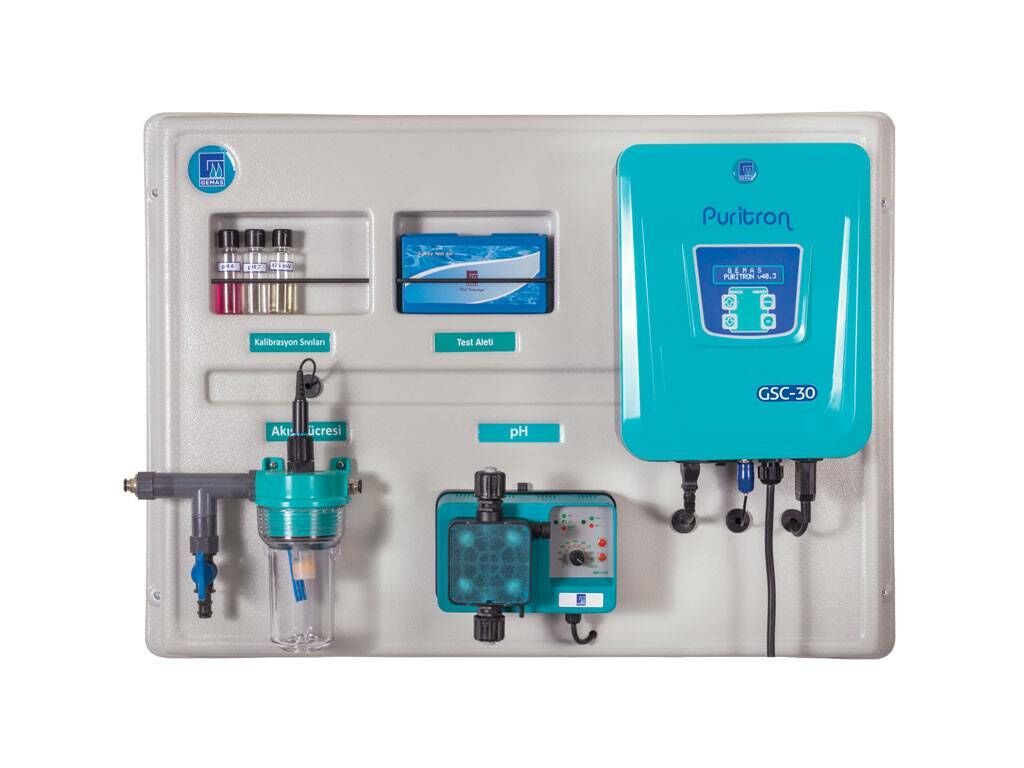 Gemaş  Puritron GSC-301 Otomatik pH Kontrollü Hat Üstü Tuz & Klor Jenaratörü-ToptancıyızBiz