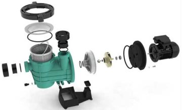 Gemaş STREAMER 2010 Havuz Pompası STRN-150M 1,5 HP, Monofaze-Pool Pump-ToptancıyızBiz
