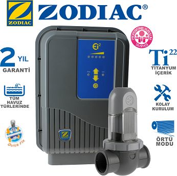 ZODIAC Eİ2 Tuz Klor Jeneratörü 20gr - 90 m3 - Zodiac Salt Chlorinator-ToptancıyızBiz
