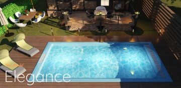 Fiber Hazır Havuz Elegance Model 3,60 x 8,60 x 1,50 mt - 29 m3 - ToptancıyızBiz