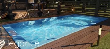 Fiber Hazır Havuz Elegance Model 3,60 x 10,60 x 1,50 mt - 37 m3 - ToptancıyızBiz