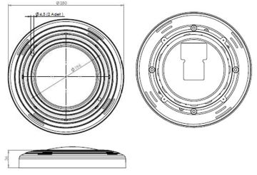 Cometepool Antrasit Çerçeve Beyaz Işık SMD Led Havuz Sıva Üstü ve Sıva Altı (Joker) Aydınlatma Lambası 33W-ToptancıyızBiz