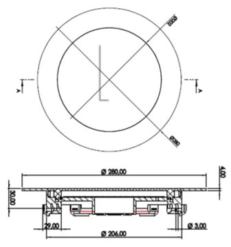 Cometepool Ultra Slim 4mm Mavi Işık SMD Led Havuz Sıva Altı (Joker) Aydınlatma Lambası 40W-ToptancıyızBiz