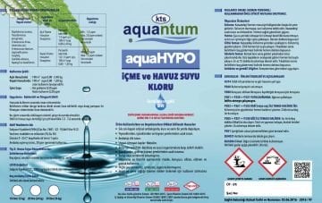 Aquantum 24 KG %12 Sıvı İçme ve Havuz Suyu Kloru - %12 Liquid Chlorine
