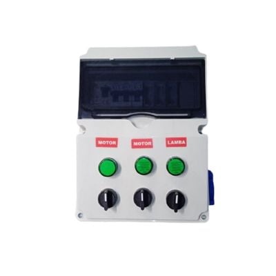 Havuz Kumanda Panosu 2 Pompa 2 Grup Lamba (Kaçak Akım Rölesi, Zaman Saati) Monofaze-Toptancıyızbiz