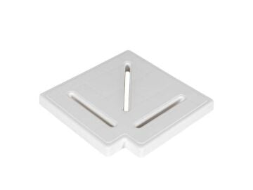 Sinada Havuz Savak Kanal Köşe Parçası Plastik 25 cm 90° (4 Adet)  -ToptancıyızBiz
