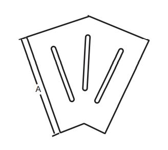 Sinada Havuz Savak Kanal Köşe Parçası Plastik 25 cm 45° (2 Adet)   -ToptancıyızBiz