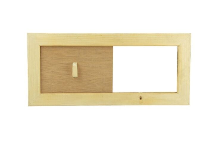 FINTECH Sauna Ahşap Havalandırma Menfezi Klapeli-ToptancıyızBiz