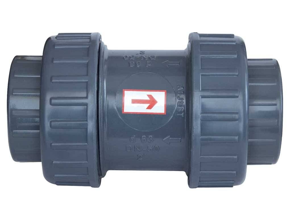 Gemaş Havuz Pvc Yapıştırma Tip Yaylı Çekvalf 90 mm-Pool Check Valve-ToptancıyızBiz