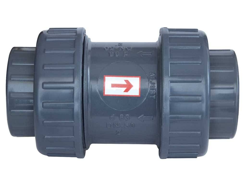 Gemaş Havuz Pvc Yapıştırma Tip Yaylı Çekvalf 90 mm-Pool Check Valve-ToptancıyızBiz