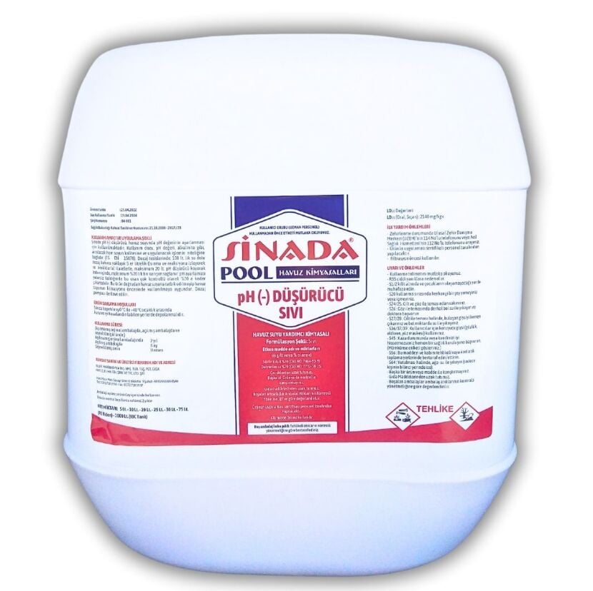 Sinada Sülfürik Asit Ph Düşürücü 25 kg Minus -ToptancıyızBiz