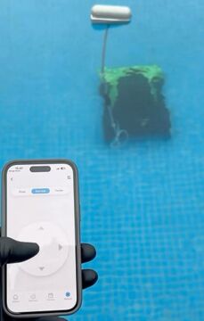 Goodrob King 1250 m2 Kablosuz Şarjlı Havuz Süpürgesi-Cordless Rechargeable Pool Vacuum Cleaner-ToptancıyızBiz