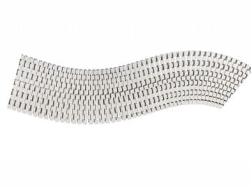 Gemaş Kare Model Havuz Savak Kanal Izgarası Plastik 20 cm Tek Geçme (1 metre)-ToptancıyızBiz