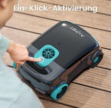 AIPER Scuba E1 KABLOSUZ TABAN 100m2 Otomatik Havuz Süpürge Robotu-ToptancıyızBiz