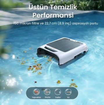 AIPER Eco Surfer  KABLOSUZ YÜZEY Havuz Süpürge Robotu-ToptancıyızBiz