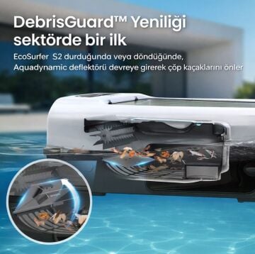 AIPER Eco Surfer  KABLOSUZ YÜZEY Havuz Süpürge Robotu-ToptancıyızBiz