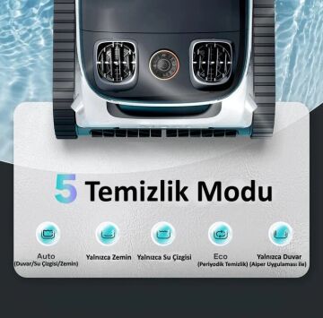 AIPER Scuba N1 MAX KABLOSUZ 200m2 Otomatik Havuz Süpürge Robotu-ToptancıyızBiz