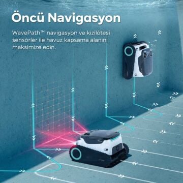 AIPER Scuba N1 MAX KABLOSUZ 200m2 Otomatik Havuz Süpürge Robotu-ToptancıyızBiz