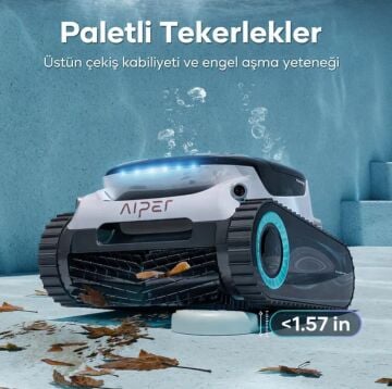AIPER Scuba N1 MAX KABLOSUZ 200m2 Otomatik Havuz Süpürge Robotu-ToptancıyızBiz