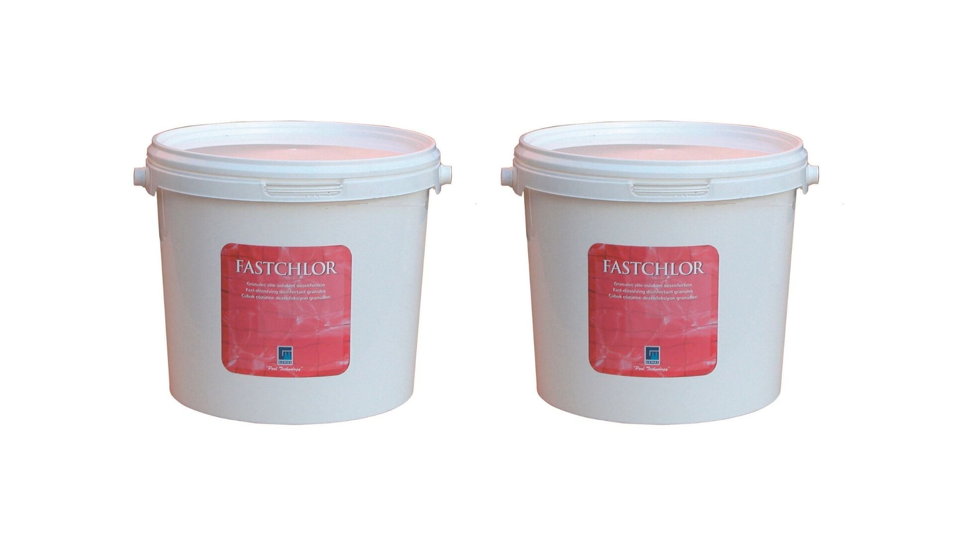 2 ADET Gemaş FASTCHLOR 15 Kg (30 KG) %56 Aktif Toz Klor Stabilize Diklor Granül - %56 Chlorine Granular