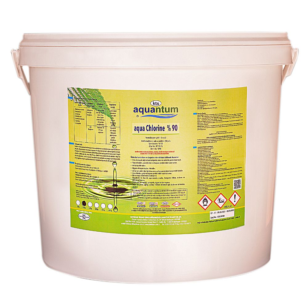Aquantum 25 Kg Klor (Chlor) 90 Granül %90 Aktif Klor-ToptancıyızBiz
