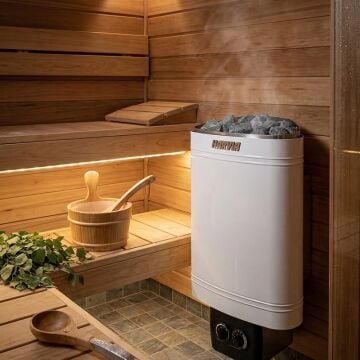 ASTRAL POOL HARVIA Delta Gövdeden Kumandalı Sauna Sobası 3,6 kW 2-4 m3 (11 kg taş kapasitesi)-ToptancıyızBiz