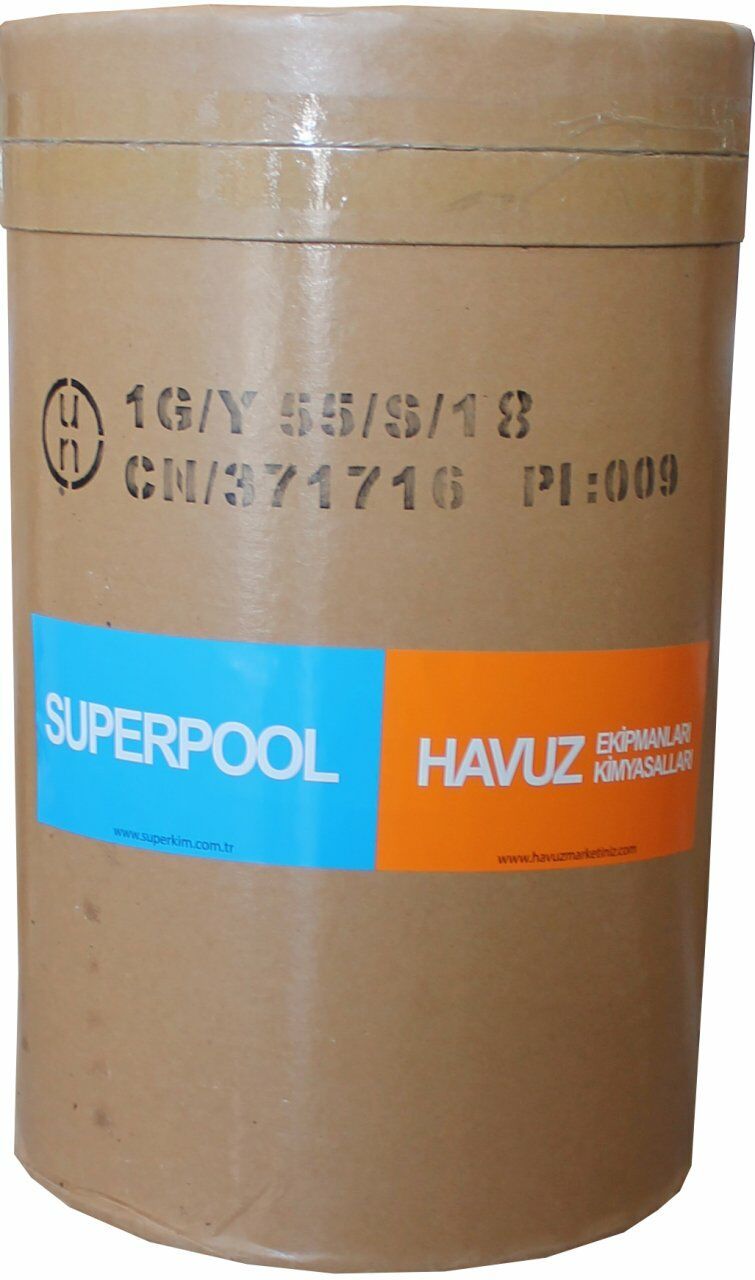 SPP Superpool Toz Klor %90 Aktif Klor 50 KG Havuz Kimyasalı - Granular Chlorine %90-ToptancıyızBiz