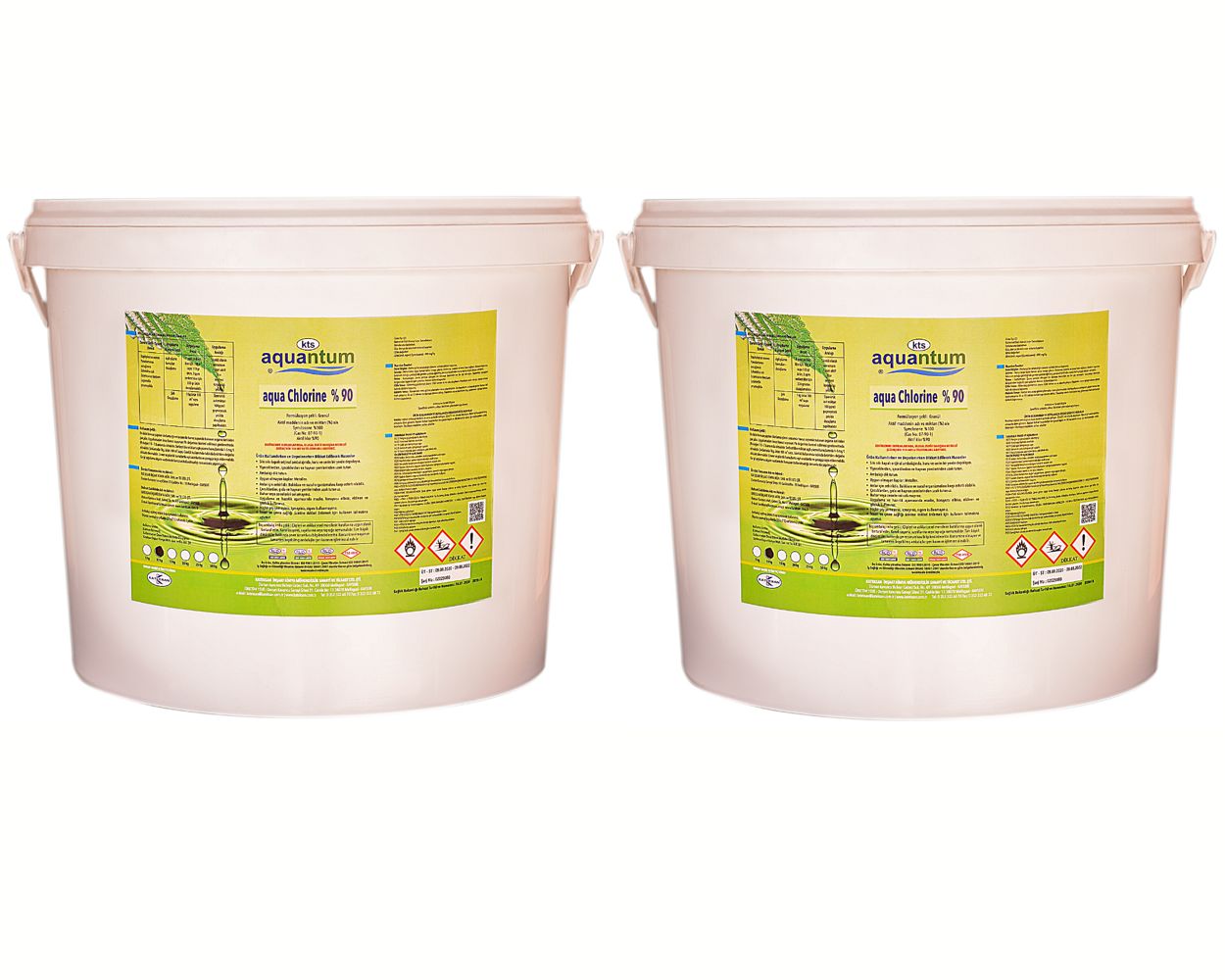 2 ADET Aquantum 10 Kg (20 KG) %90 Aktif Granül Klor - %90 Chlorine Granular-ToptancıyızBiz
