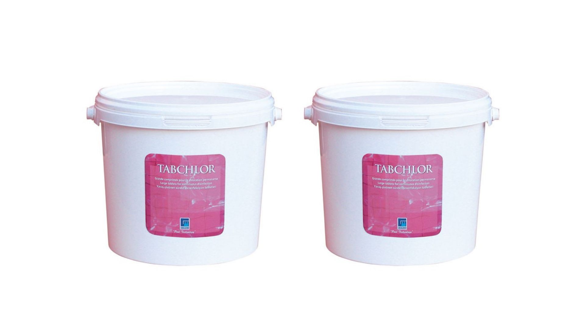 2 ADET Gemaş TABCHLOR 10 KG (20 KG) %90 Tablet Klor - %90 Chlorine Tablets - Stabilize Triklor Tableti 200 gr-ToptancıyızBiz
