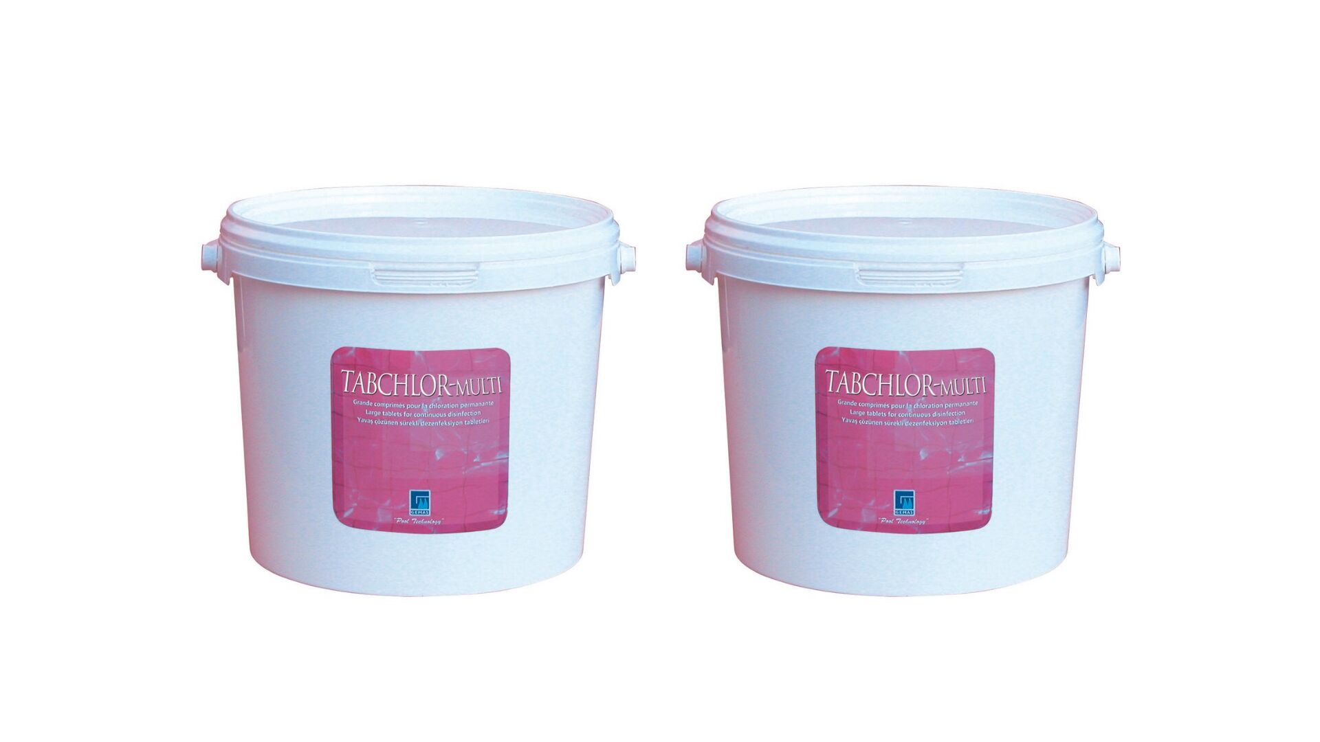 2 ADET Gemaş TABCHLOR MULTİ 10 KG (20 KG) %90 Tablet Klor - %90 Chlorine Multifunctional Tablets - Stabilize Triklor Tableti 200 gr-ToptancıyızBiz