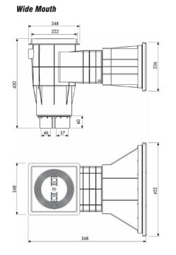 Gemaş Liner Skimmer Lüks Geniş Ağızlı Klepeli-ToptancıyızBiz