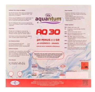 2 ADET Aquantum 10 Kg (20 KG) Toz pH Düşürücü - pH (-) Reducer