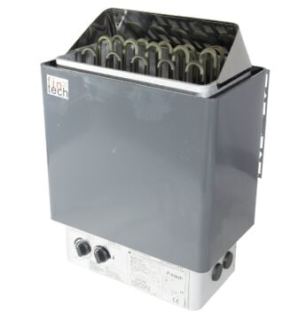 FINTECH Gövdeden Kumandalı Sauna Sobası FTN Model 9 kW 9-13 m3 (20 kg taş)-ToptancıyızBiz